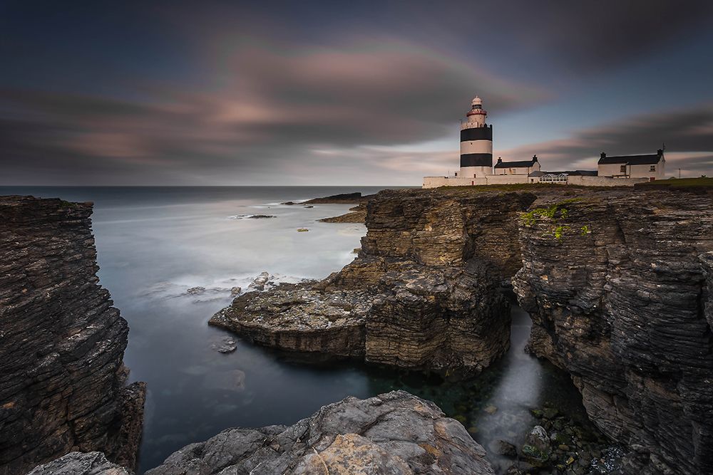 Lighthouse on Cliffs art print by Grzegorz Wanowicz for $57.95 CAD