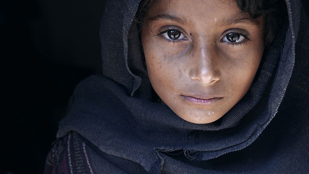Natayah - A girl from nepal art print by Mohammed Baqer for $57.95 CAD