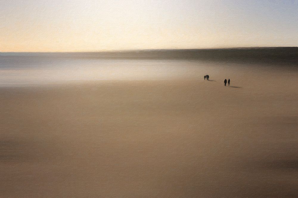 Figures On An Oiled Beach art print by Dave Quince for $57.95 CAD
