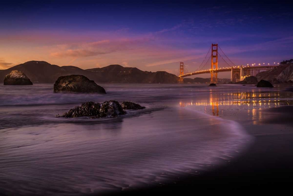 Golden Gate Bridge Fading Daylight art print by Mike Leske for $57.95 CAD