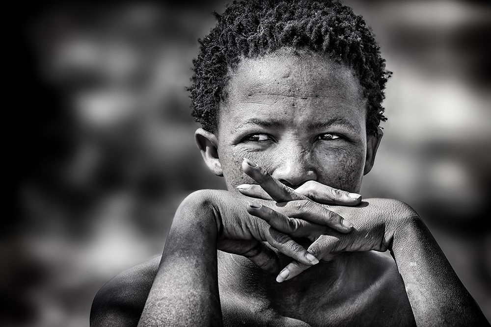 young bushmen woman art print by Piet Flour for $57.95 CAD
