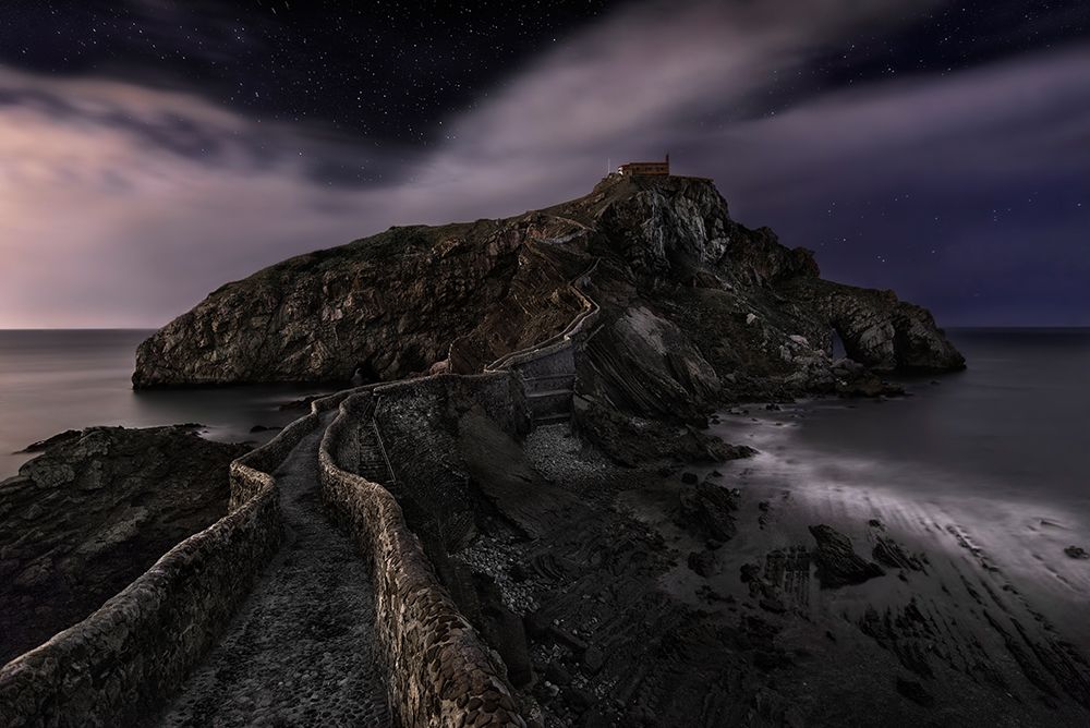 One Night in Gaztelugatxe art print by Fran Osuna for $57.95 CAD