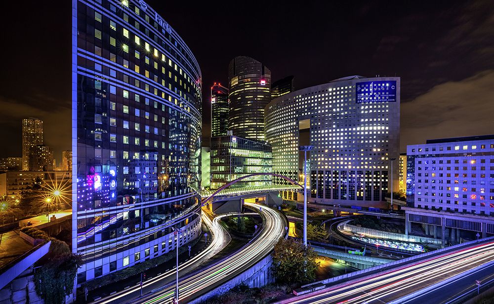 Night traffic art print by Sus Bogaerts for $57.95 CAD