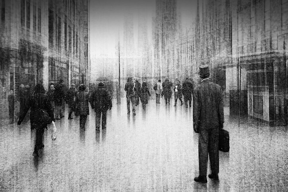 whats going on inside of the city? art print by Roswitha Schleicher-Schwarz for $57.95 CAD