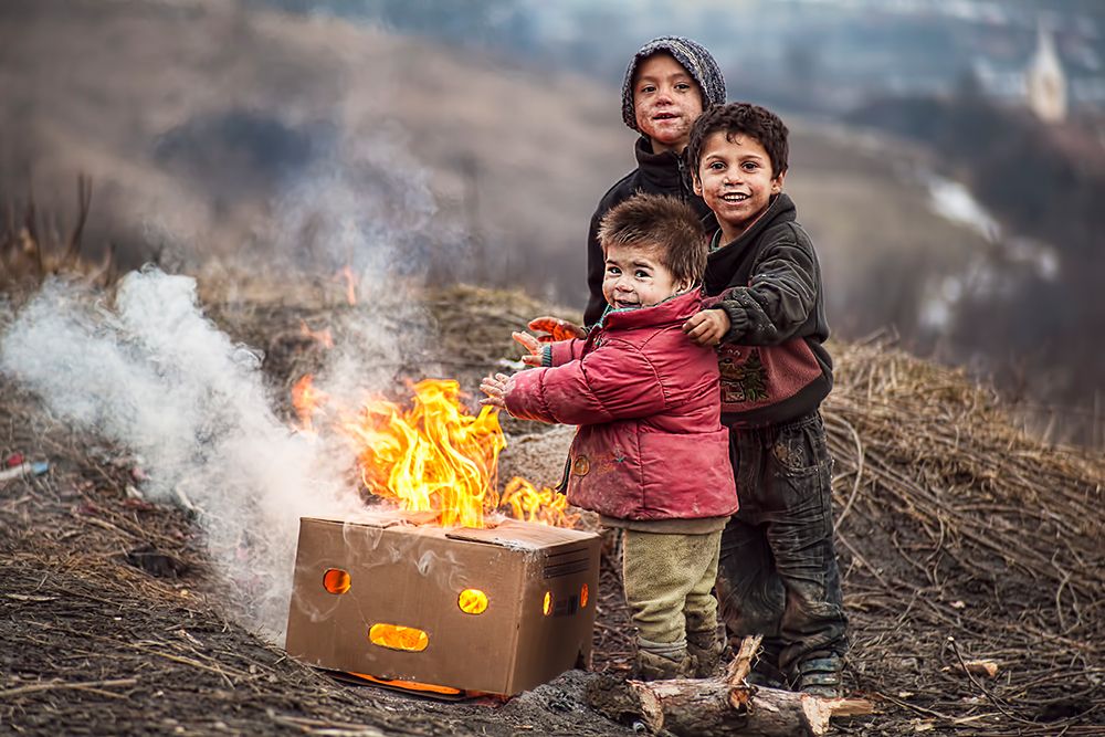 Hard Life But Smile On Their Faces! art print by Hamos Gyozo for $57.95 CAD