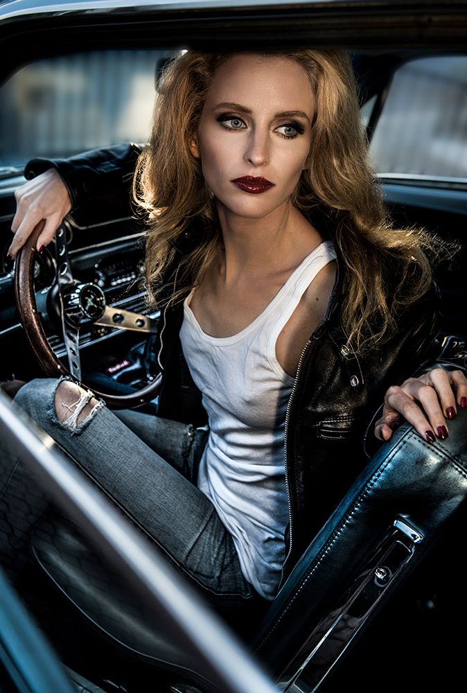 Waiting To Reverse My 69 Ford Mustang art print by Peter Muller Photography for $57.95 CAD