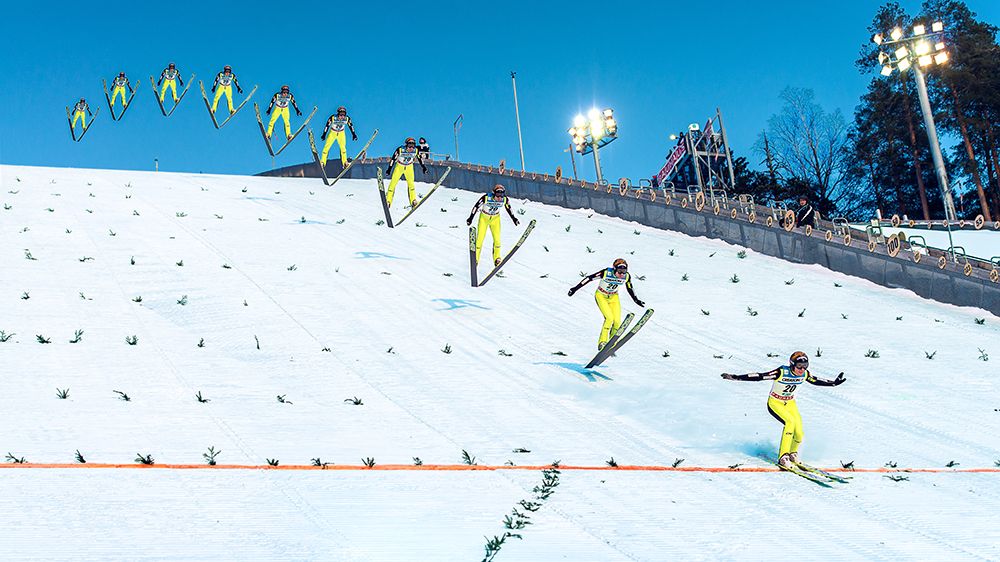 Anatomy Of A Ski Jump art print by Petri Damsten for $57.95 CAD