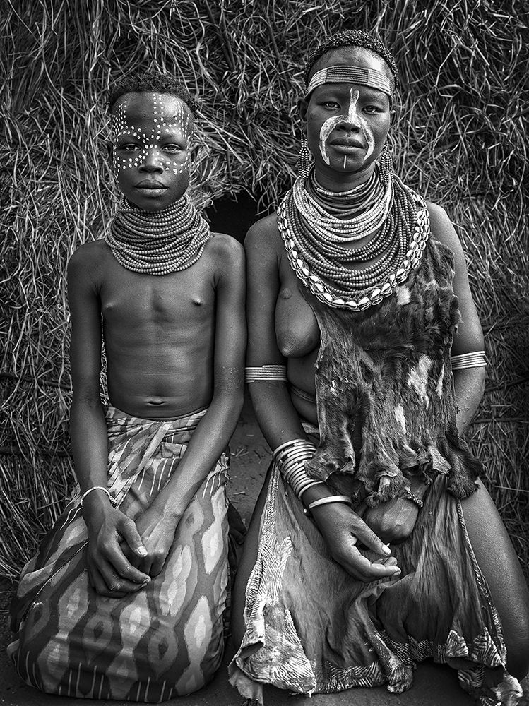 Two Karo Tribe Girls (Omo Valley-Ethiopia) art print by Joxe Inazio Kuesta for $57.95 CAD