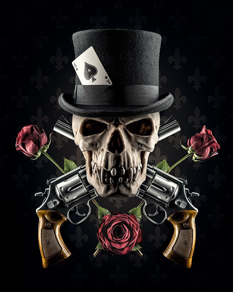 Guns And Roses art print by Petri Damsten for $57.95 CAD