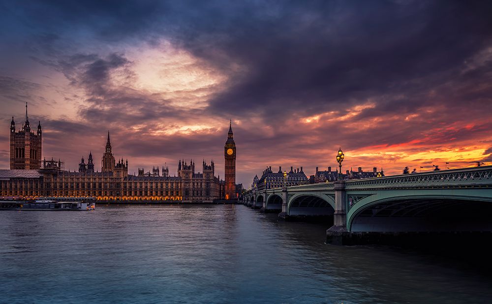 Sunset In London art print by George Papapostolou for $57.95 CAD