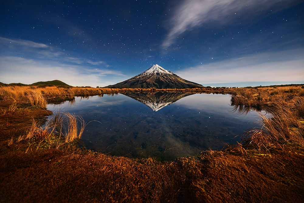 Mount Taranaki art print by Yan Zhang for $57.95 CAD