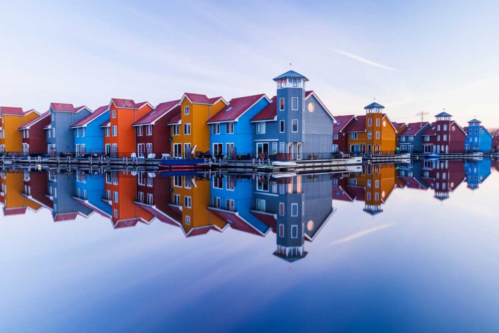Colored Homes art print by Ton Drijfhamer for $57.95 CAD
