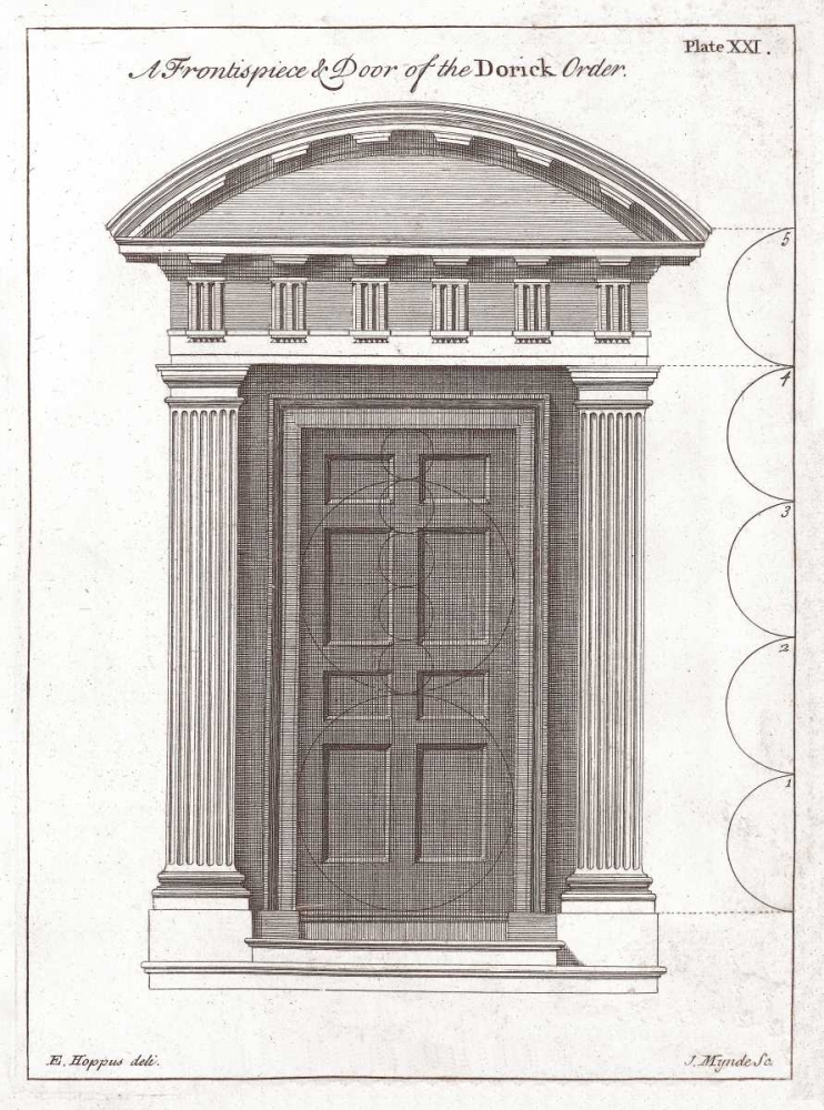 Door, Doric Order art print by Edward Hoppus for $57.95 CAD