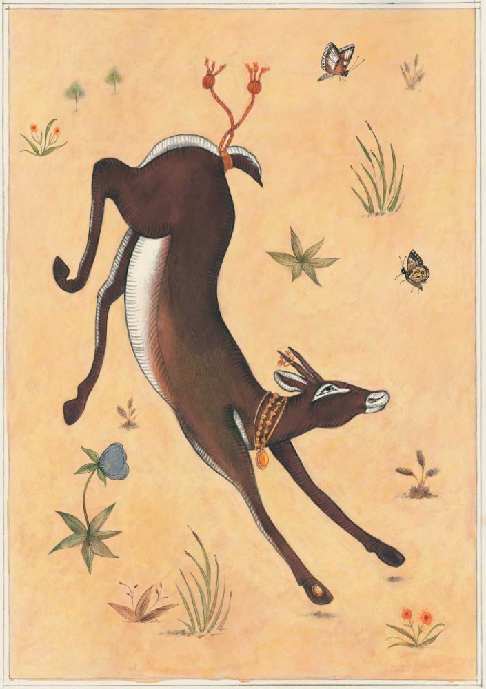 Black Deer-Doe-Indian Animals art print by Fran Gynn for $57.95 CAD