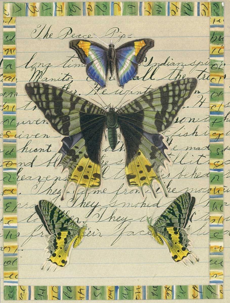 Butterfly Collage, Peace Pipe art print by William Gould-Porter for $57.95 CAD