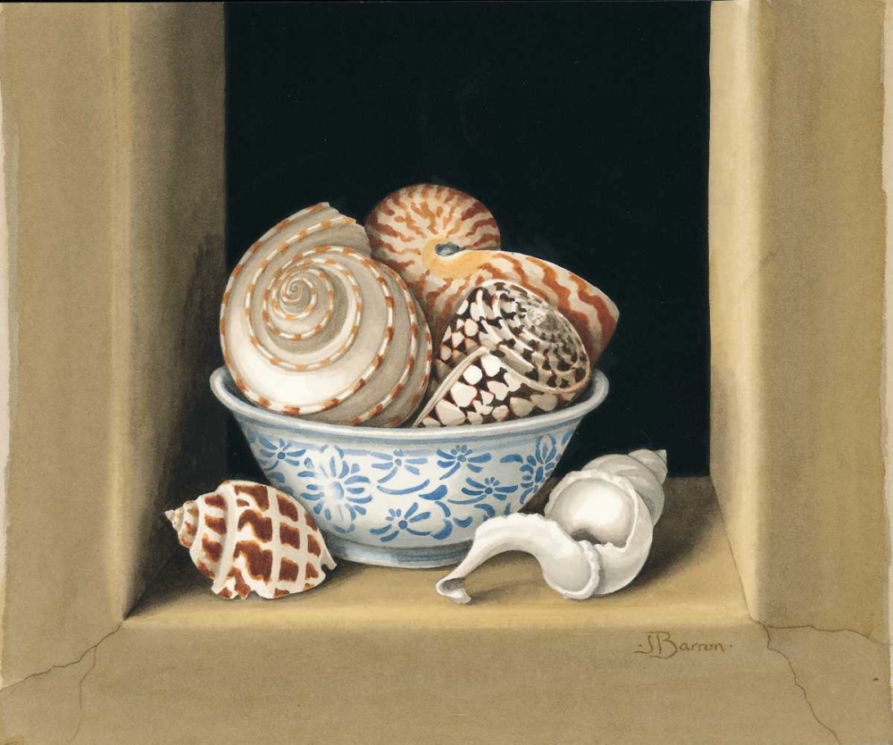 Shells in Bowls I art print by Jenny Baron for $57.95 CAD