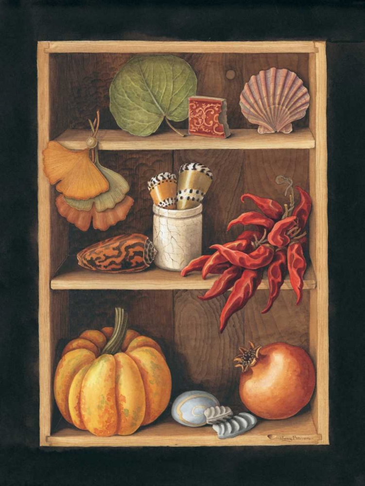 Objects on Shelves, Spanish style art print by Jenny Baron for $57.95 CAD