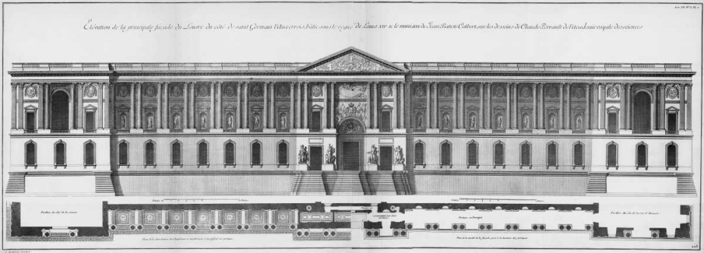 Louvre, Principal Facade art print by Jacques Francois Blondel for $57.95 CAD