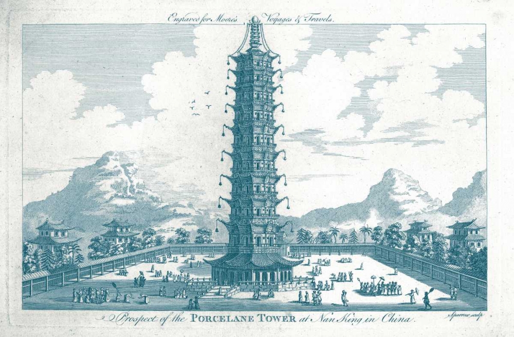 Porcelain Tower in Nanking art print by John Moore for $57.95 CAD