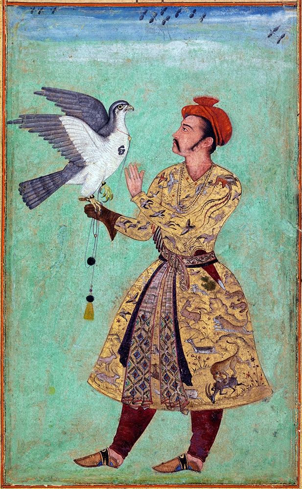 Prince and Falcon art print by Mughal c1690 Anon for $57.95 CAD