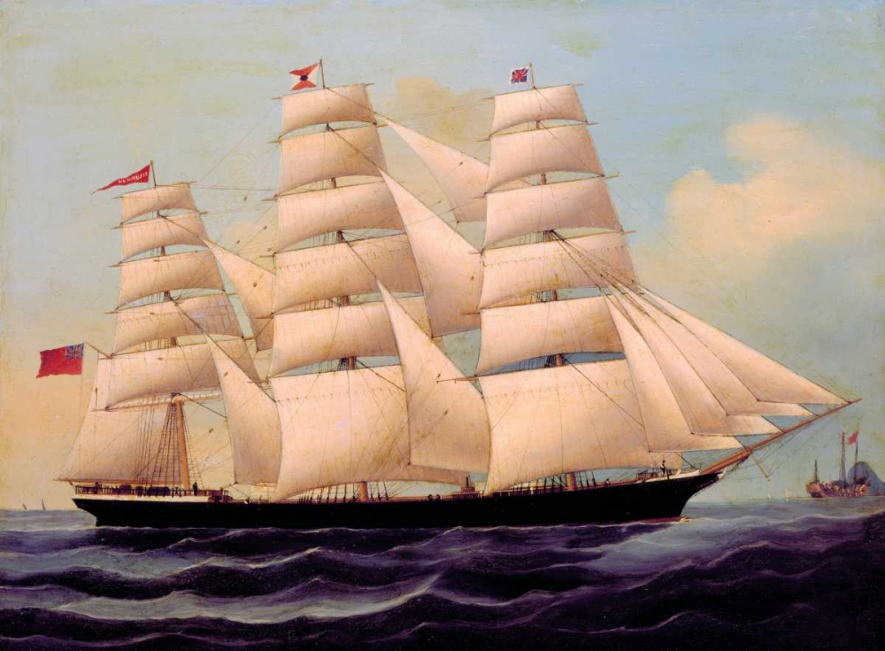 Ship Cilurnum in Chinese Waters art print by Chinese 1866 Anonymous for $57.95 CAD