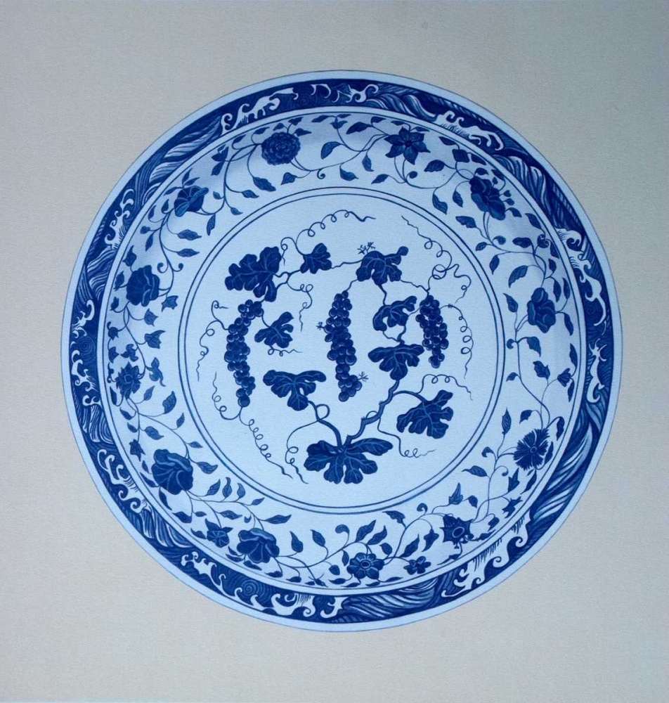 Ming, Vine and Grape Platter art print by Caroline Anderton for $57.95 CAD
