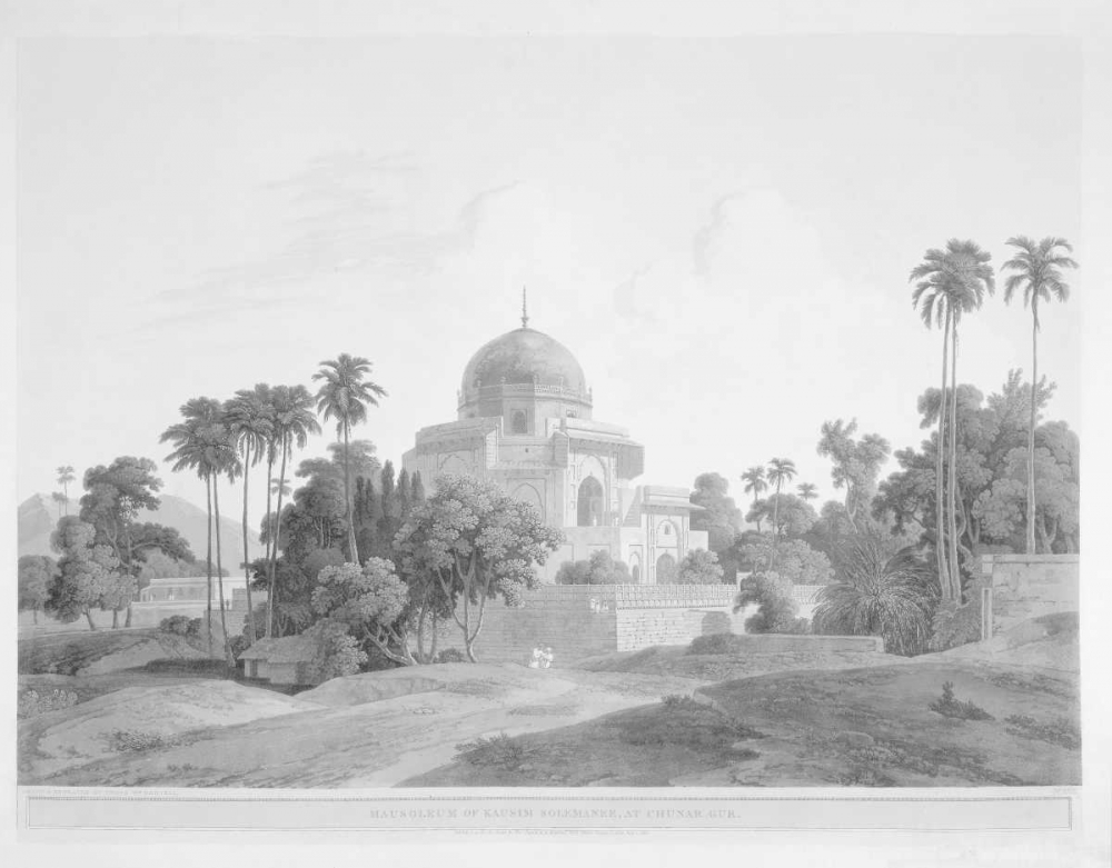 Mausoleum at Chunar Gar art print by Thomas and Wm Daniells for $57.95 CAD