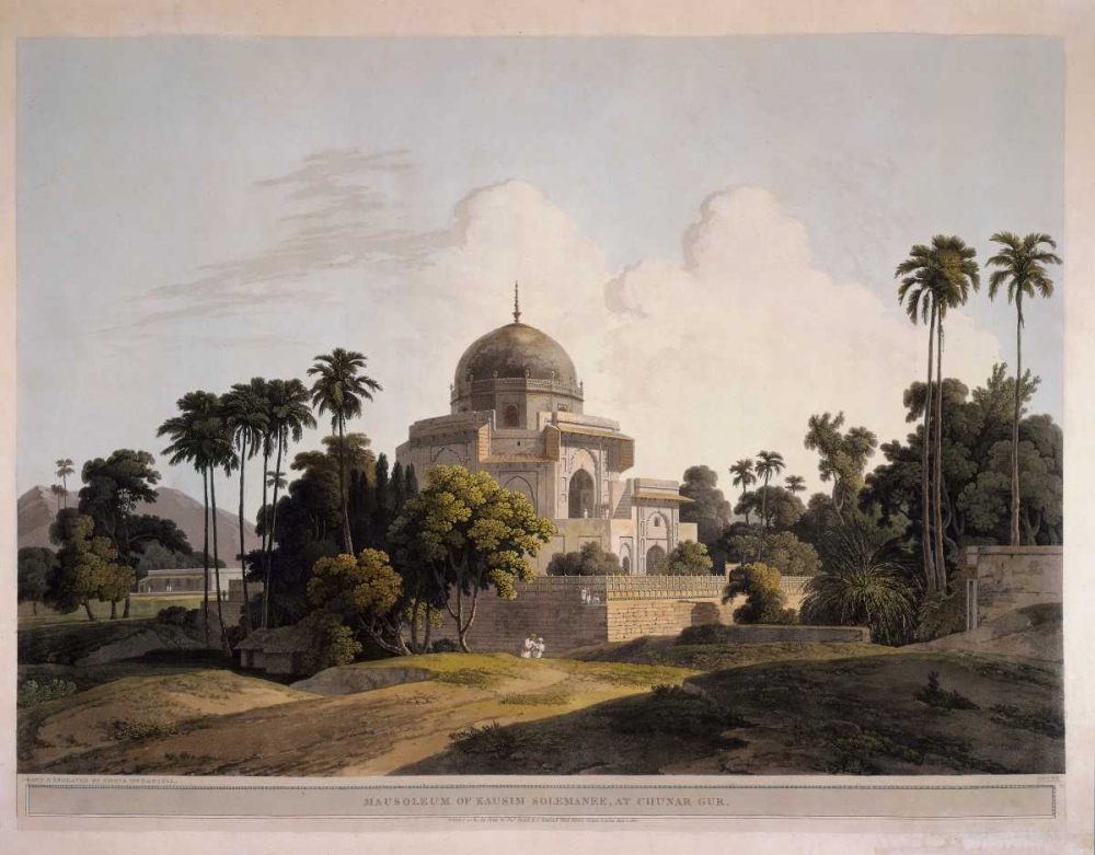 Mausoleum at Chunar Gar art print by Thomas and Wm Daniells for $57.95 CAD