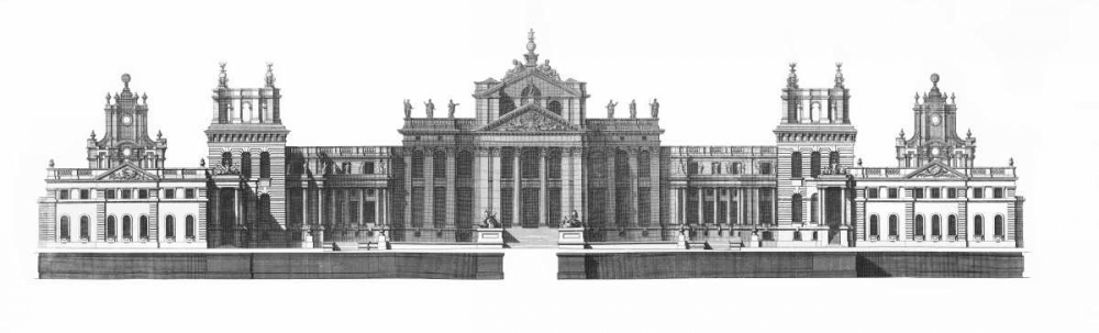 Elevation, North Front Blenheim Palace art print by Colin Campbell for $57.95 CAD