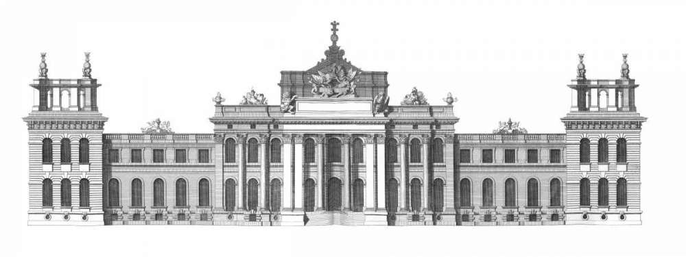 Elevation, South Front Blenheim Palace art print by Colin Campbell for $57.95 CAD