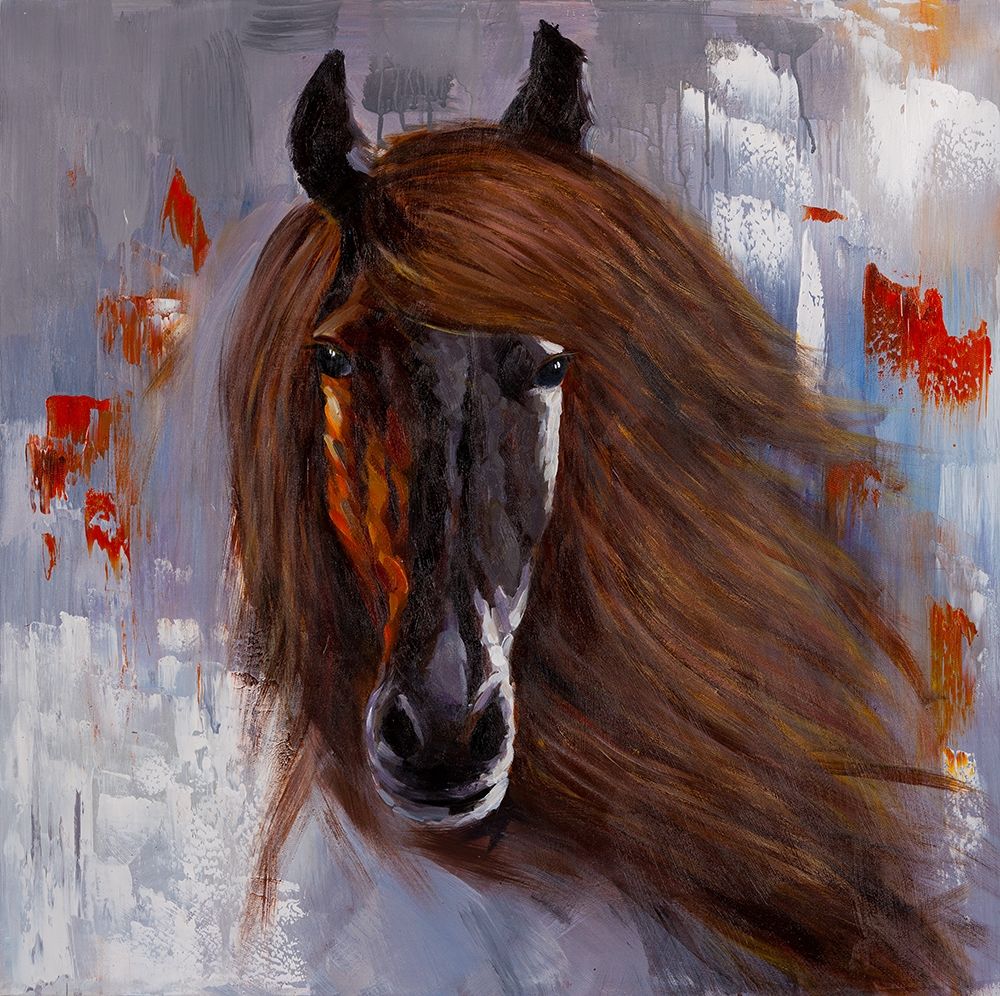 PROUD BROWN HORSE art print by Atelier B Art Studio for $57.95 CAD