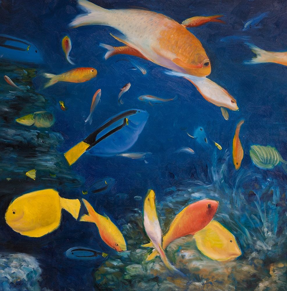 COLORFUL FISH UNDER THE SEA art print by Atelier B Art Studio for $57.95 CAD