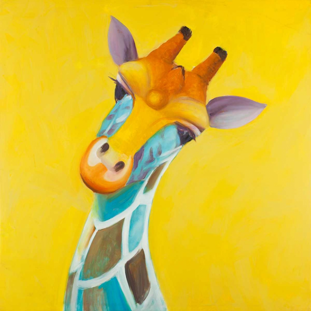 Colorful Giraffe art print by Atelier B Art Studio for $57.95 CAD