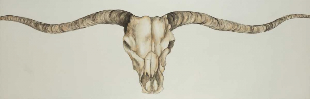 Long Horn Skull Country art print by Atelier B Art Studio for $57.95 CAD