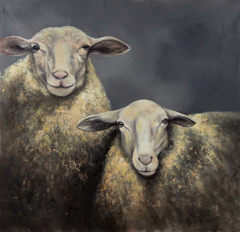 Two Sheeps art print by Atelier B Art Studio for $57.95 CAD