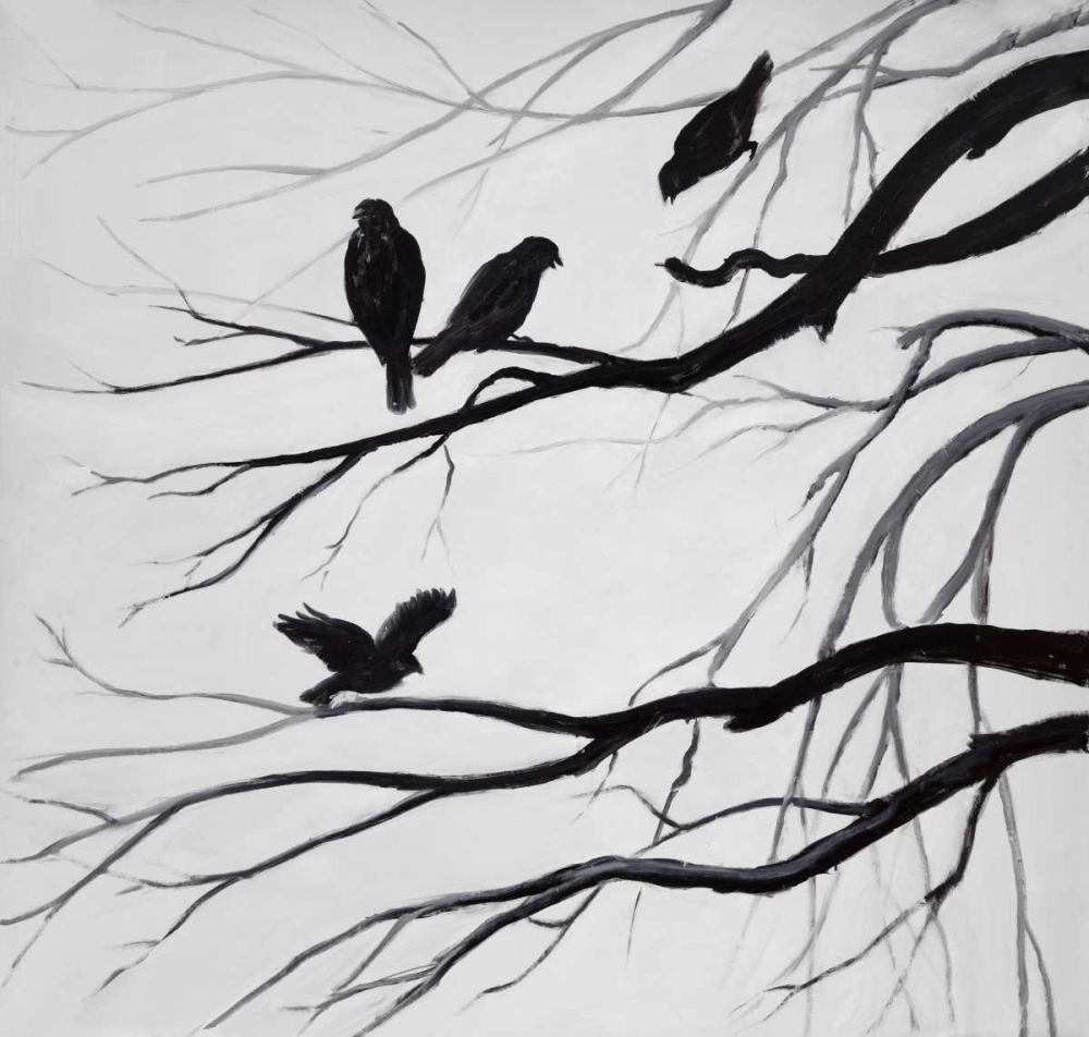 Silhouette of birds art print by Atelier B Art Studio for $57.95 CAD