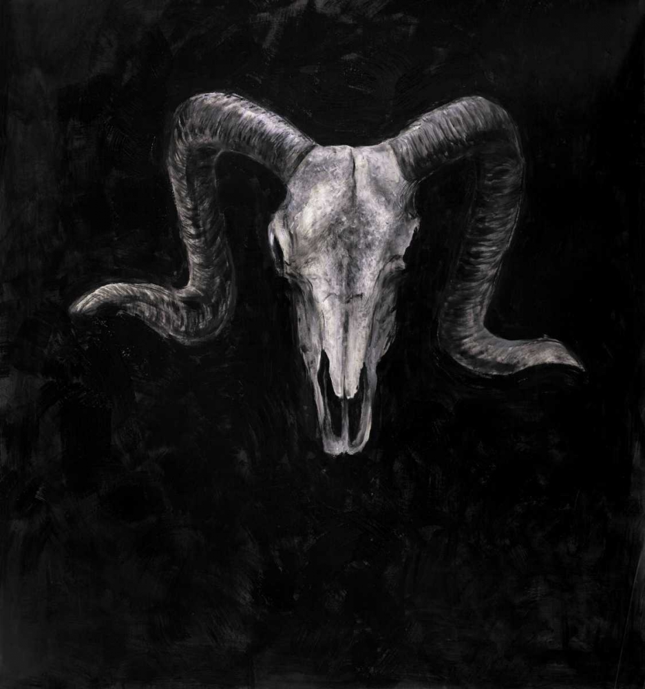 Ram Skull Grunge Style art print by Atelier B Art Studio for $57.95 CAD
