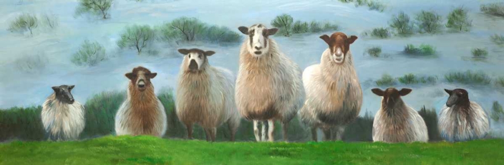 Flock of Sheep art print by Atelier B Art Studio for $57.95 CAD