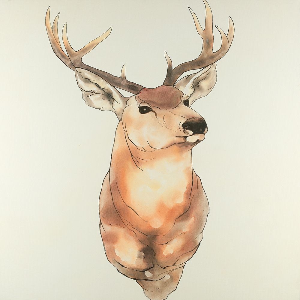 Deer Portrait art print by Atelier B Art Studio for $57.95 CAD