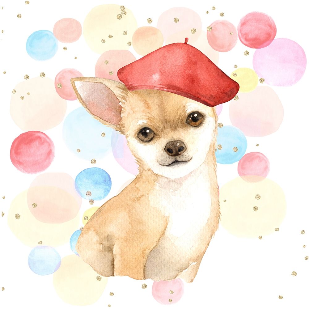 CHIHUAHUA DOG ARTIST art print by Atelier B Art Studio for $57.95 CAD
