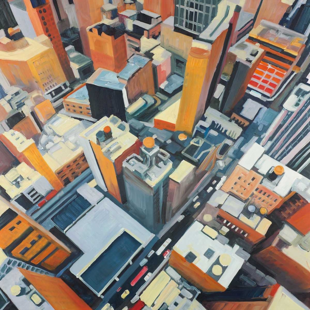 High Top View of Buildings In New York art print by Atelier B Art Studio for $57.95 CAD