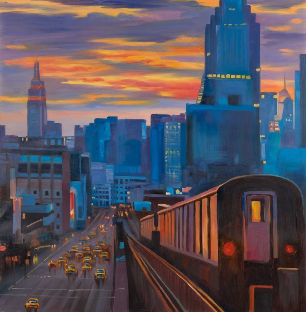 Subway in New-York City art print by Atelier B Art Studio for $57.95 CAD