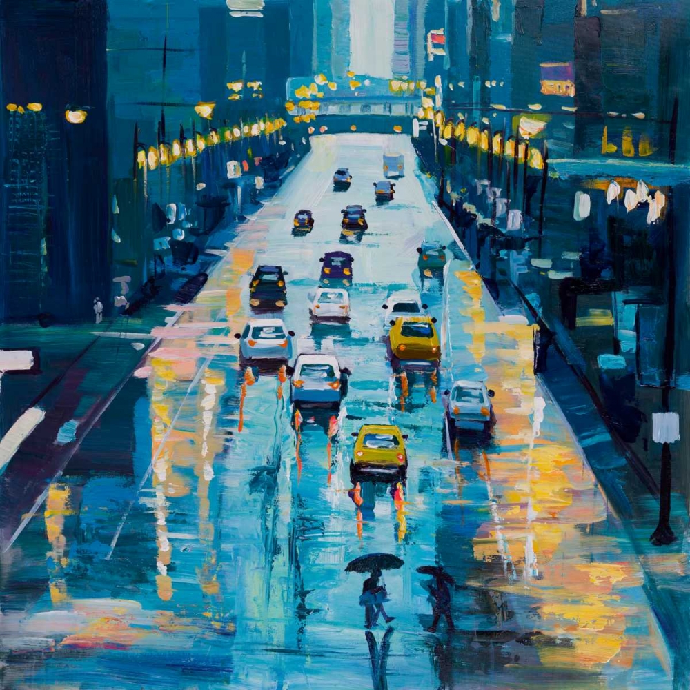 Rainy Streets of New York art print by Atelier B Art Studio for $57.95 CAD