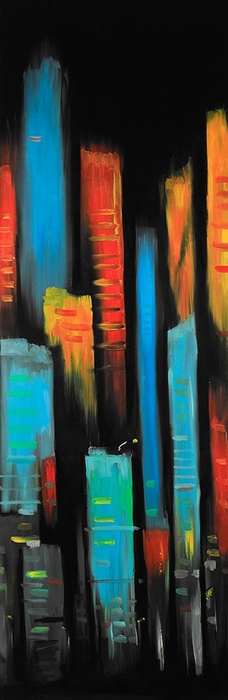 ABSTRACT AND COLORFUL TALL BUILDINGS art print by Atelier B Art Studio for $57.95 CAD