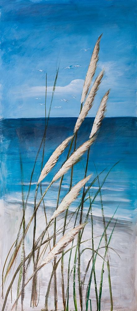 WILD HERBS IN THE WIND ON AT THE BEACH art print by Atelier B Art Studio for $57.95 CAD