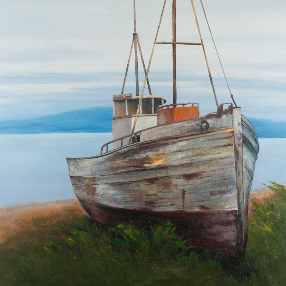 Old Abandoned Boat art print by Atelier B Art Studio for $57.95 CAD
