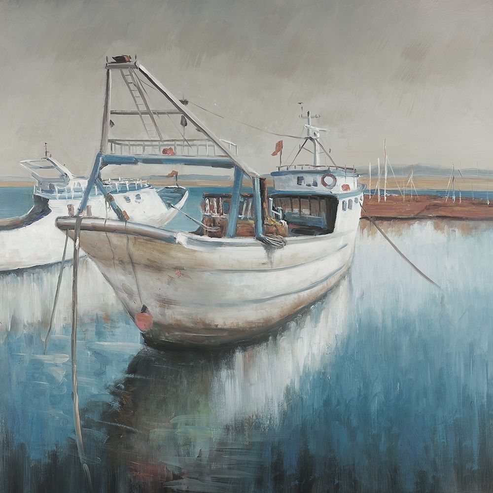 Fishing boat art print by Atelier B Art Studio for $57.95 CAD