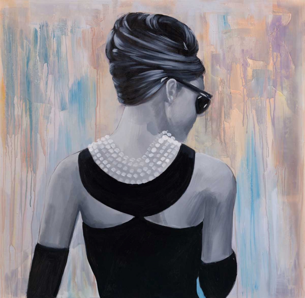 Audrey Hepburn Abstract Style Back View art print by Atelier B Art Studio for $57.95 CAD