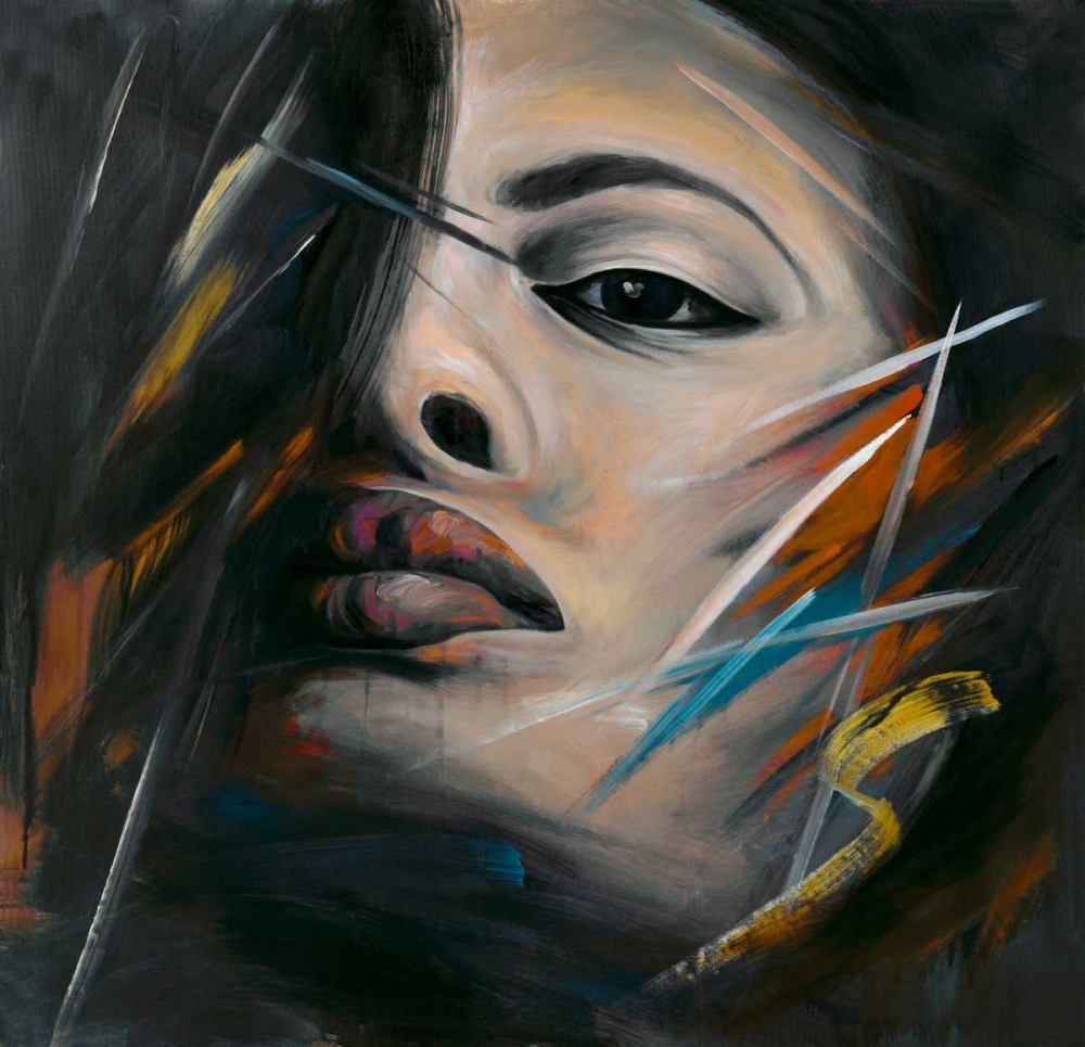 Abstract Woman Portrait art print by Atelier B Art Studio for $57.95 CAD