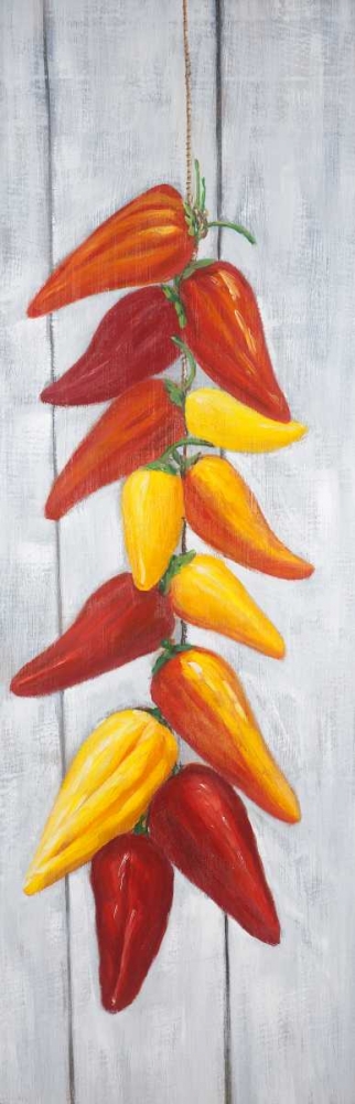 Rope of Peppers Three Colors art print by Atelier B Art Studio for $57.95 CAD